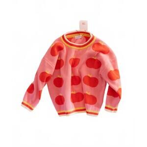 NEW PIGEON SAID PLEASE girl's patterned cotton pullover in pink